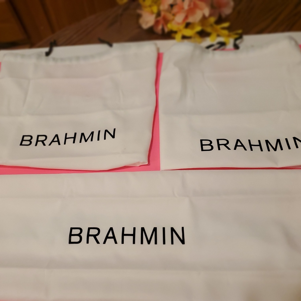 Brahmin Cream Recycled Material Bag